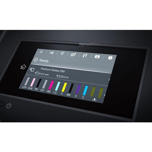 Epson SureColor SC-P7300 ima velik zaslon.